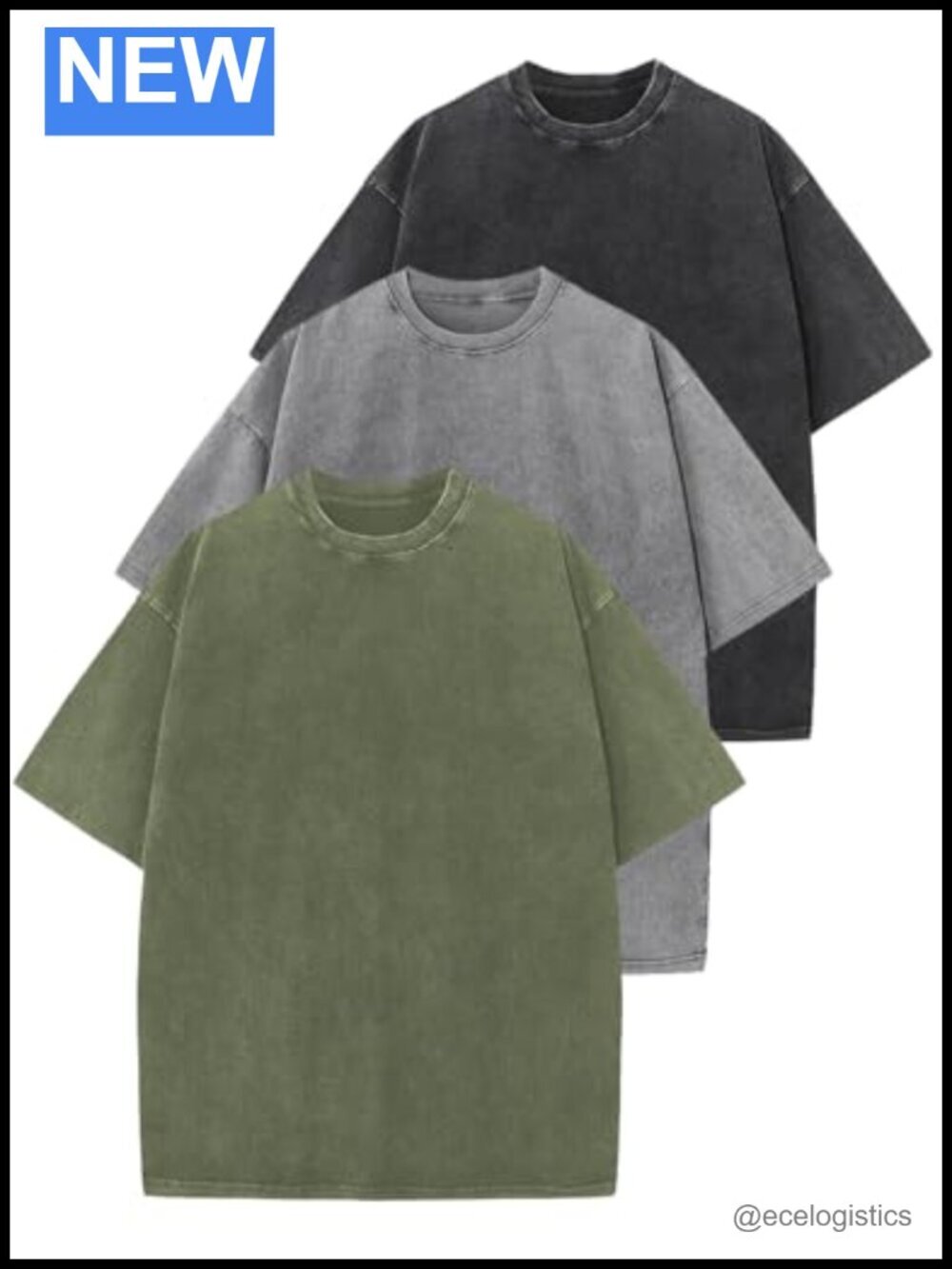 Oversized Vintage Washed Baggy Tee Cotton Short Sleeve Unisex T Shirt